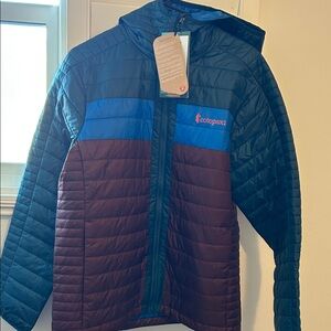 Cotopaxi Blue and Brown Quilted Jacket